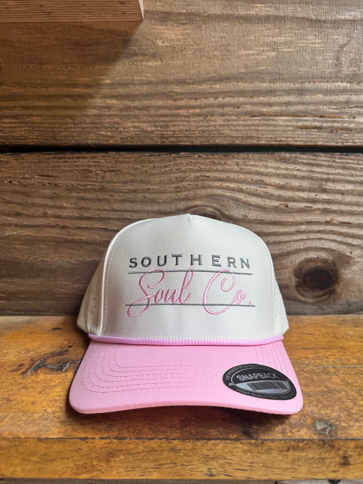 Perforated Script Snapback