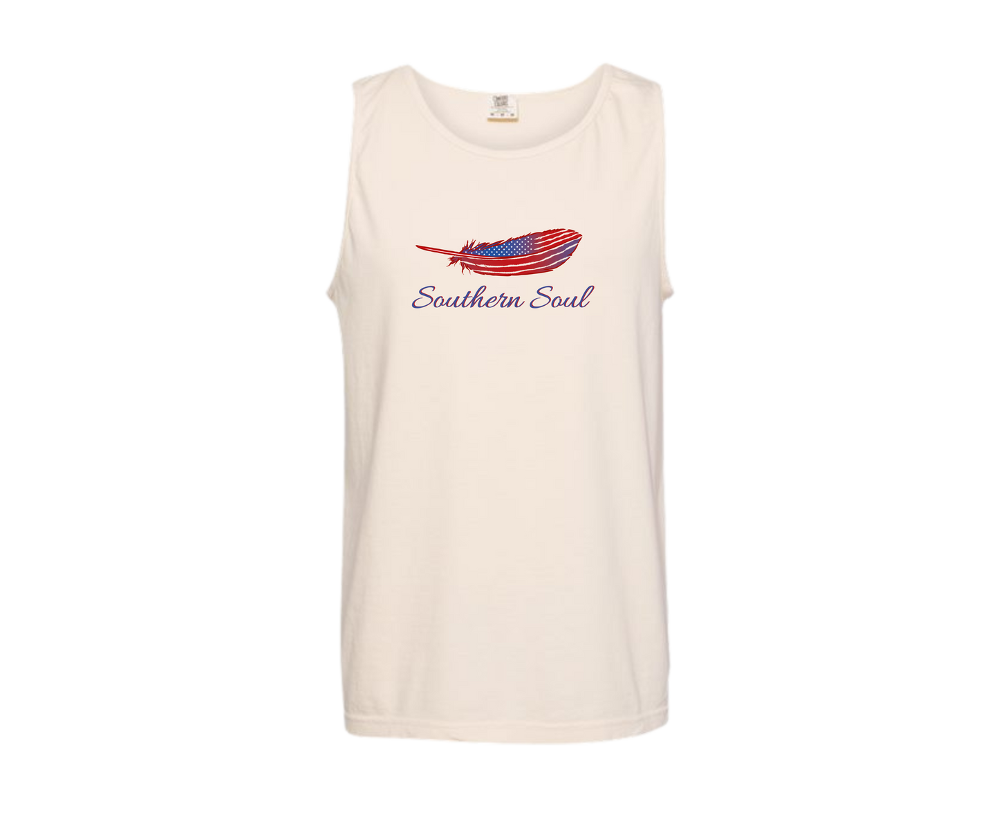 Ivory Patriotic Feather Tank