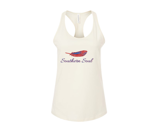 Ivory Patriotic Feather Tank